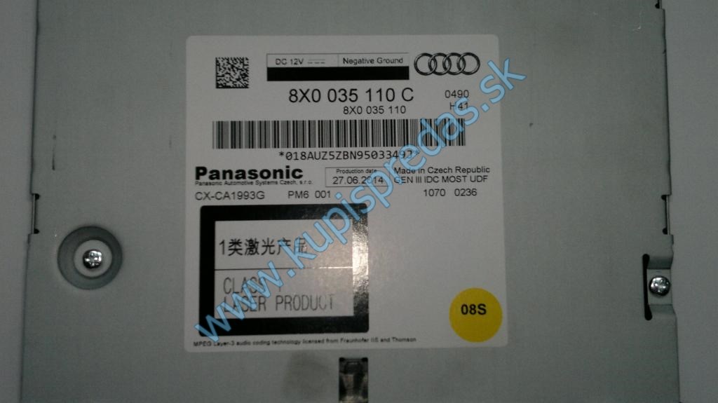 CD menič AUDI Q3 8U 